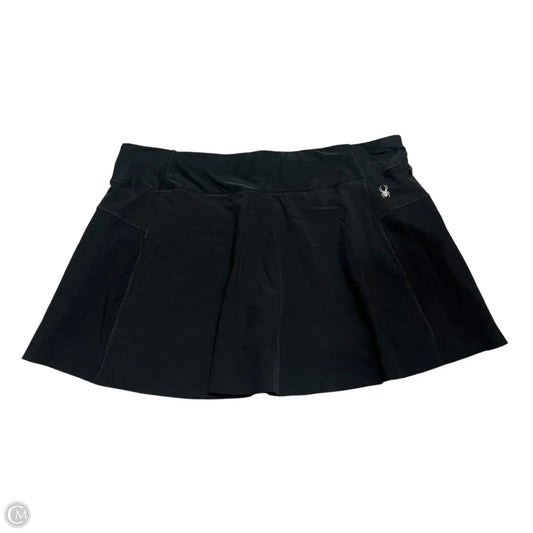 Athletic Skort By Spyder In Black, Size: Xl