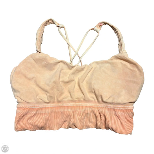 Athletic Bra By Lululemon In Orange, Size: 8