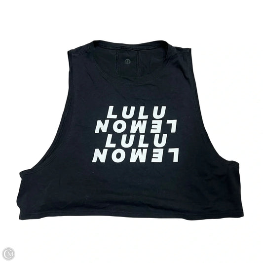 Athletic Tank Top By Lululemon In Black & White