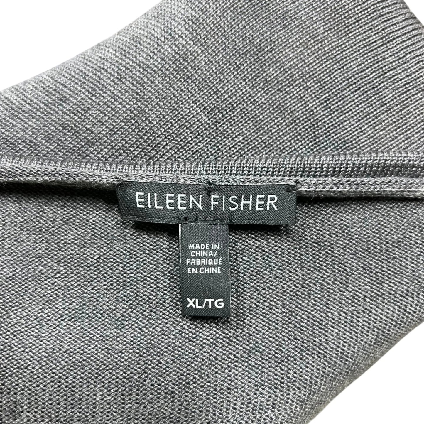 Sweater By Eileen Fisher In Grey, Size: Xl