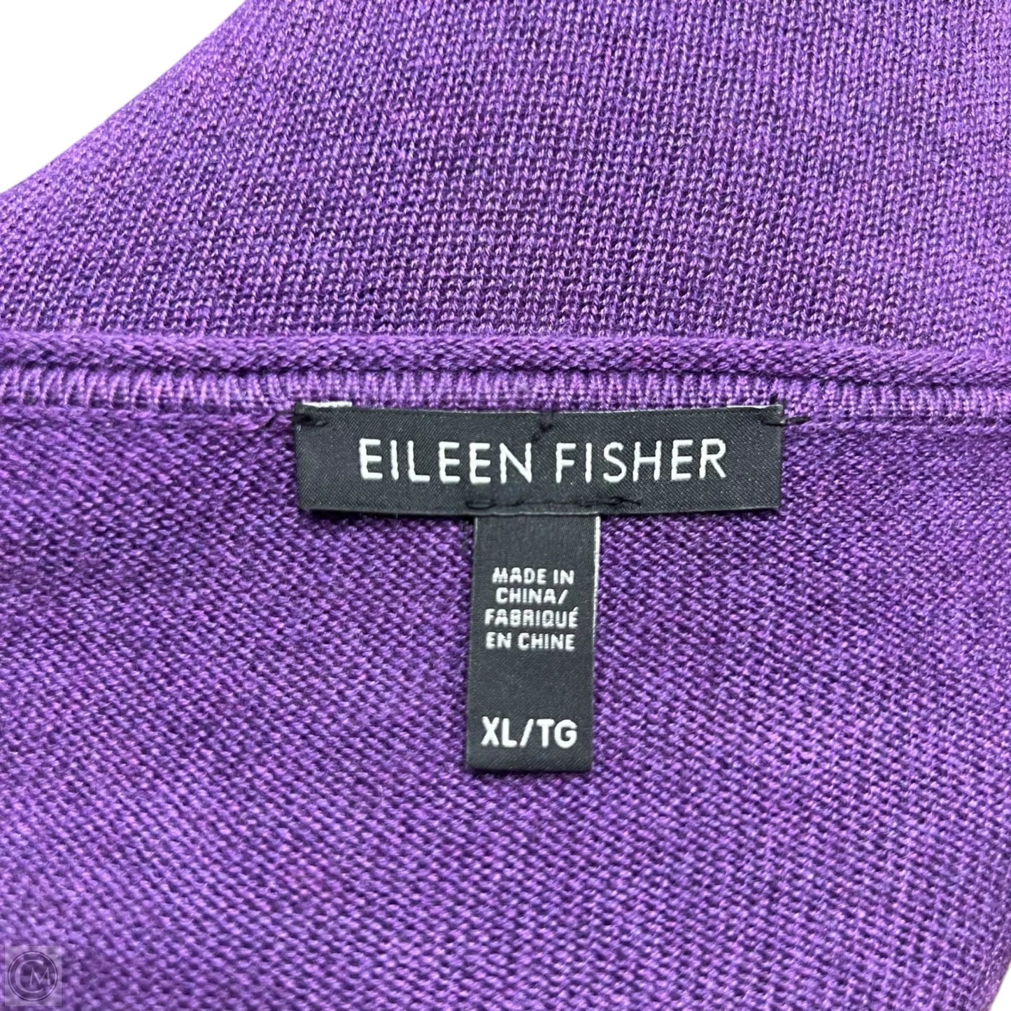 Sweater By Eileen Fisher In Purple, Size: Xl