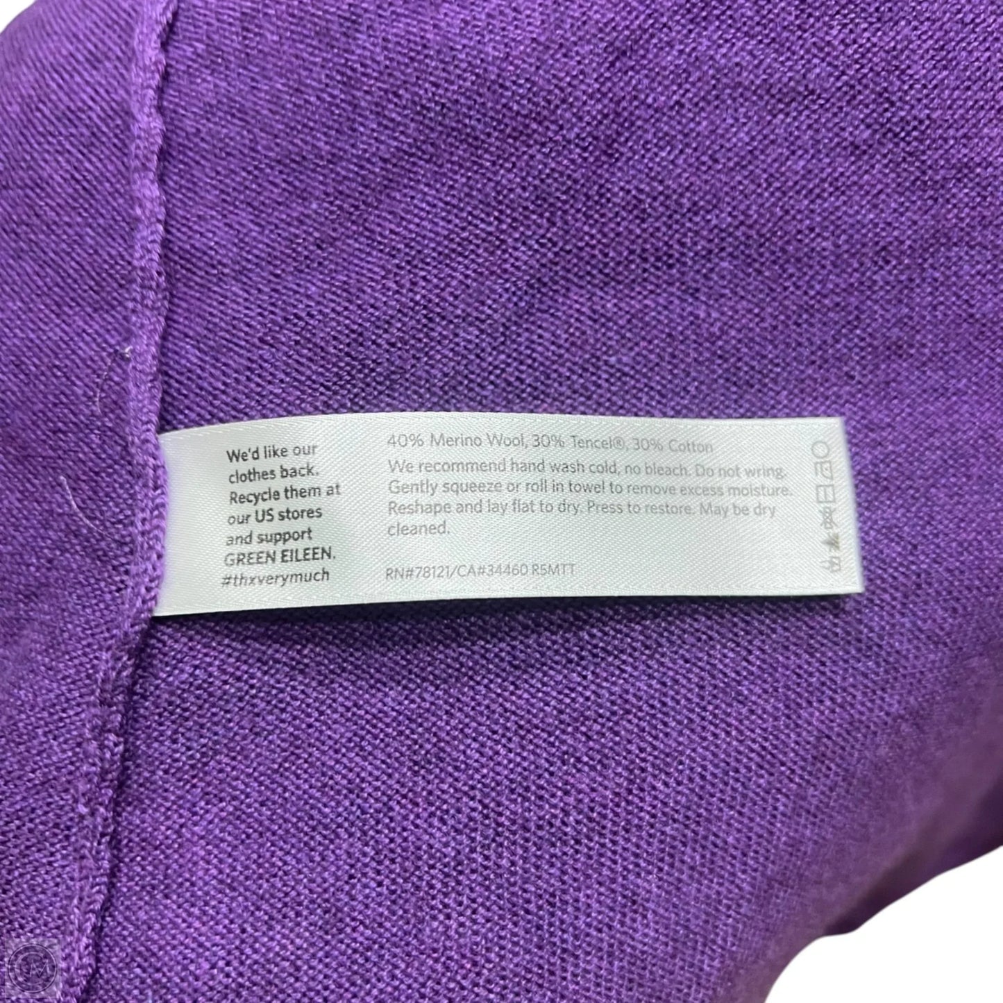 Sweater By Eileen Fisher In Purple, Size: Xl