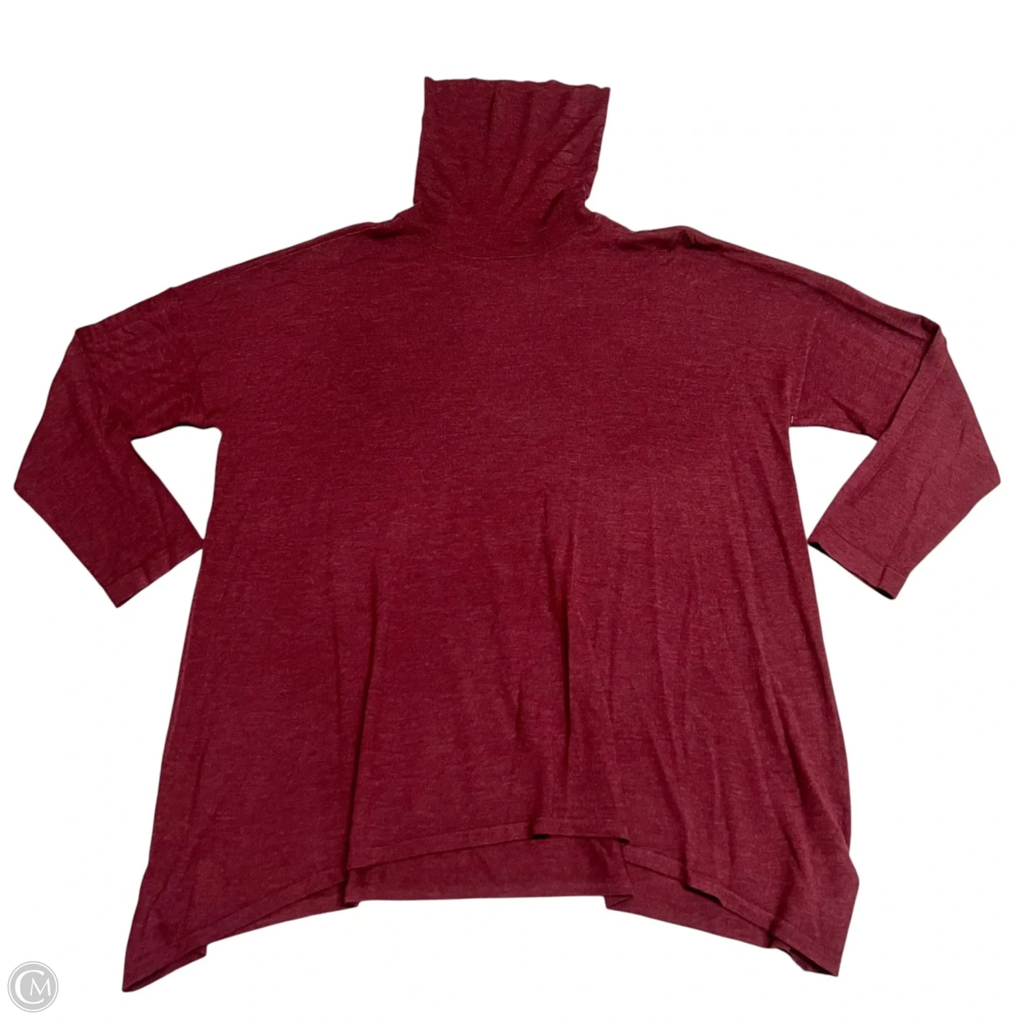 Sweater By Eileen Fisher In Maroon, Size: Xl