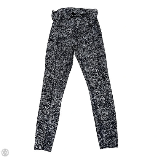 Athletic Leggings By Lululemon In Black & White, Size: 4