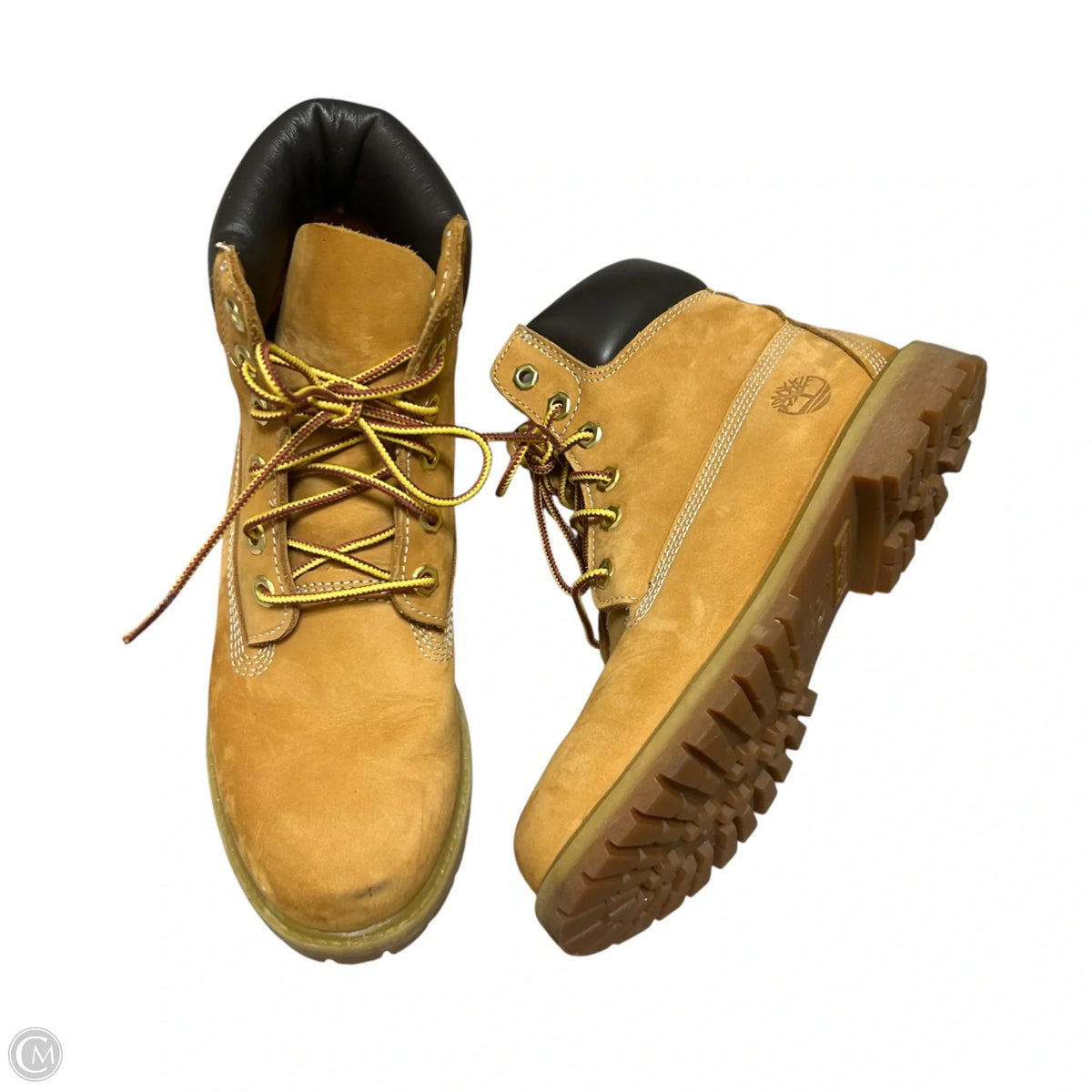 Boots Ankle Heels By Timberland In Tan, Size: 7