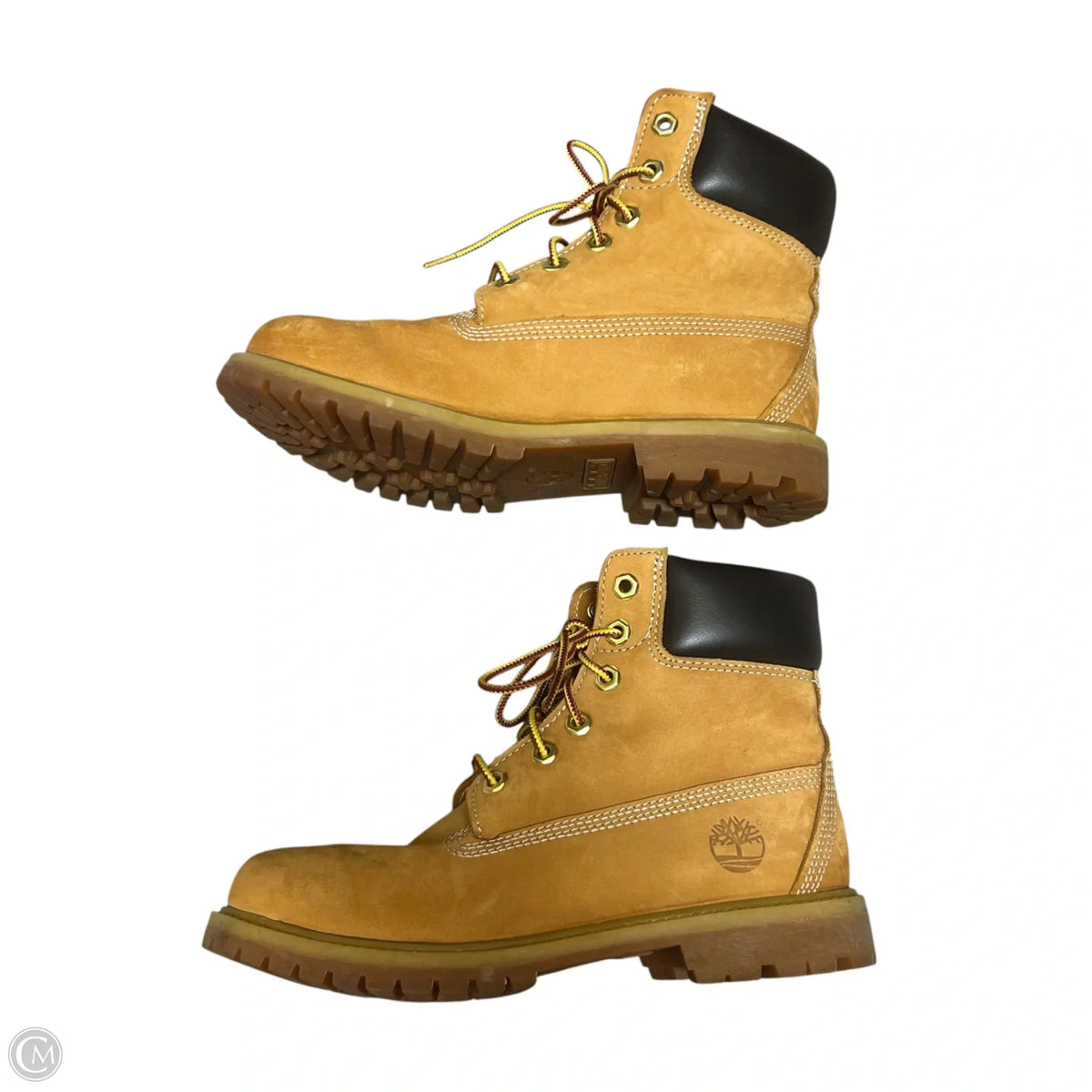 Boots Ankle Heels By Timberland In Tan, Size: 7