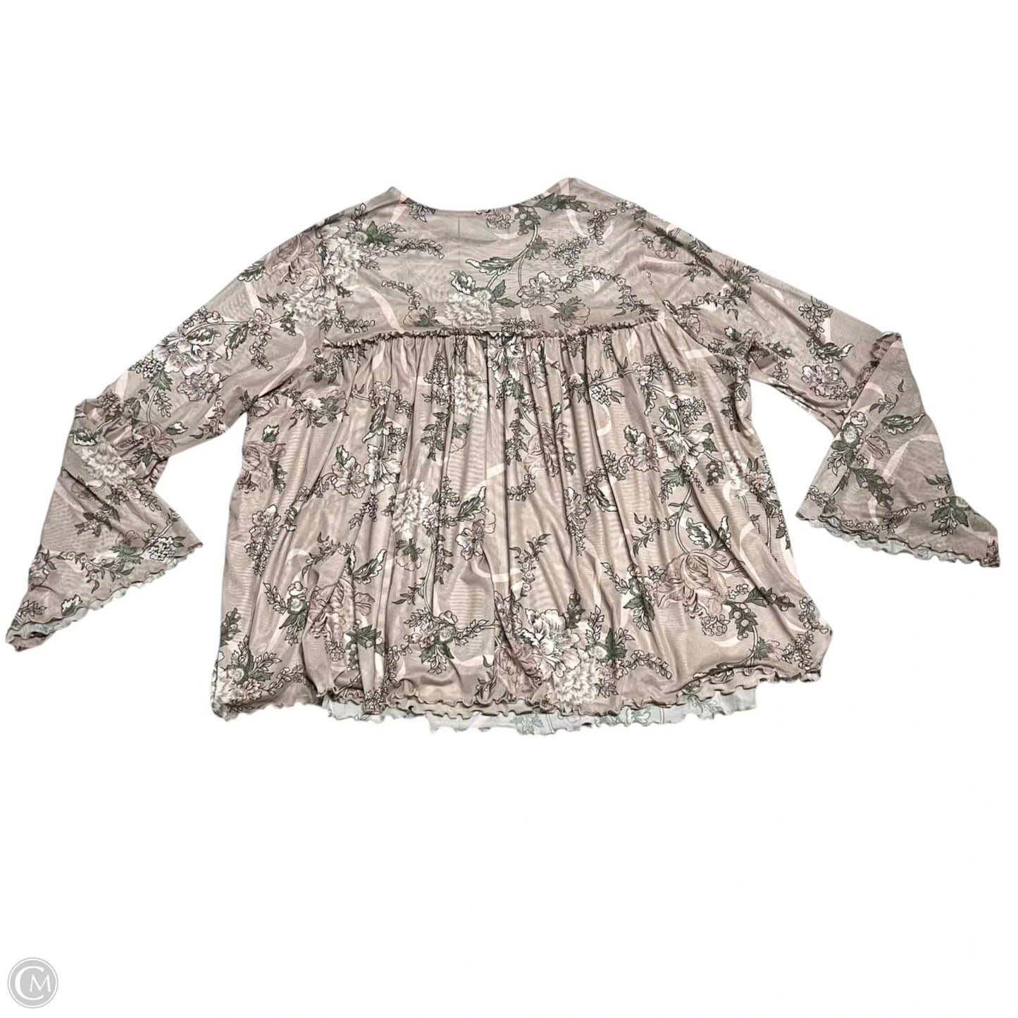 Top Long Sleeve By Torrid In Mauve, Size: 4x