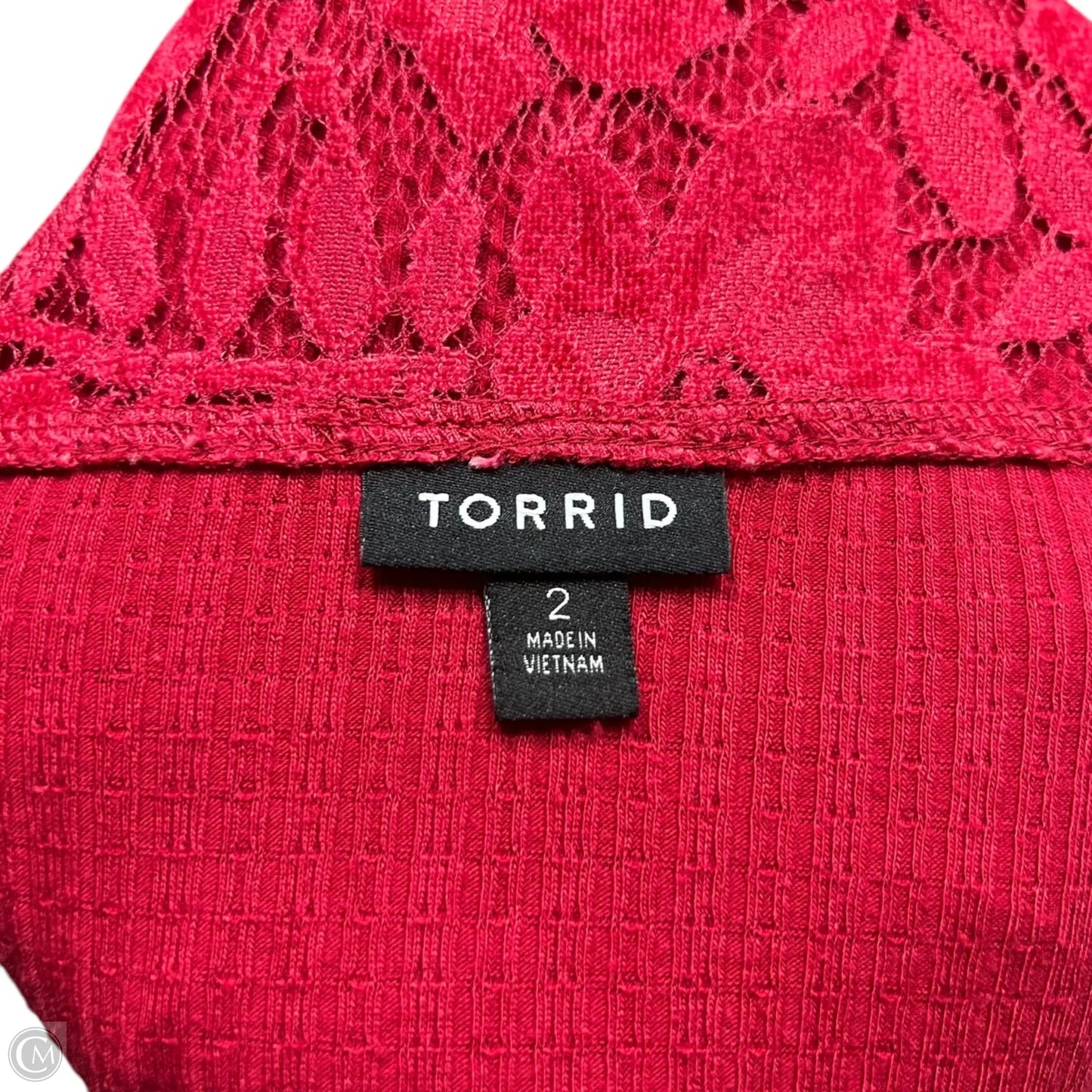 Top Long Sleeve By Torrid In Red, Size: 2x