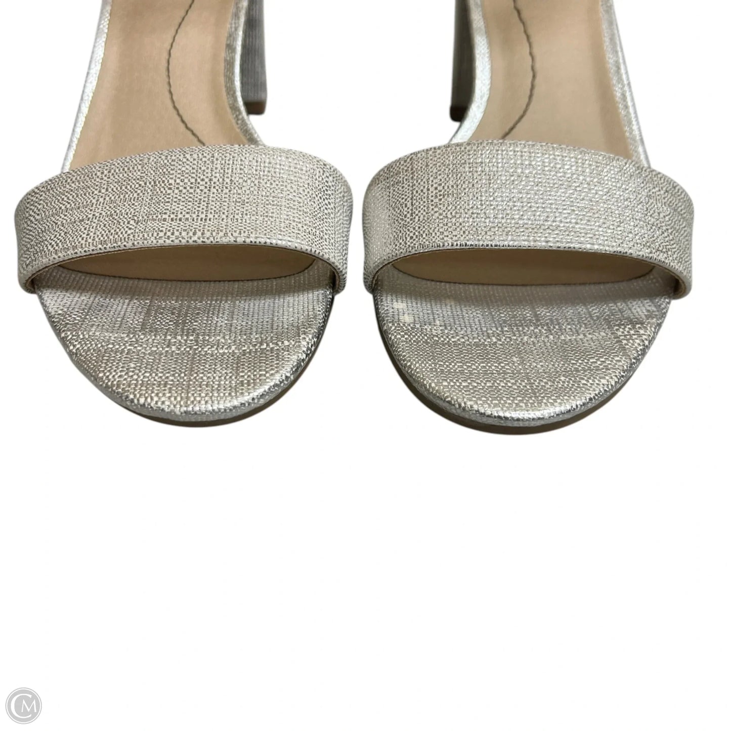 Sandals Heels Block By Life Stride In Silver, Size: 8