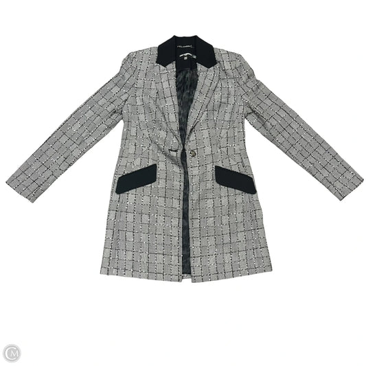 Blazer Designer By Karl Lagerfeld In Black & White, Size: Xs