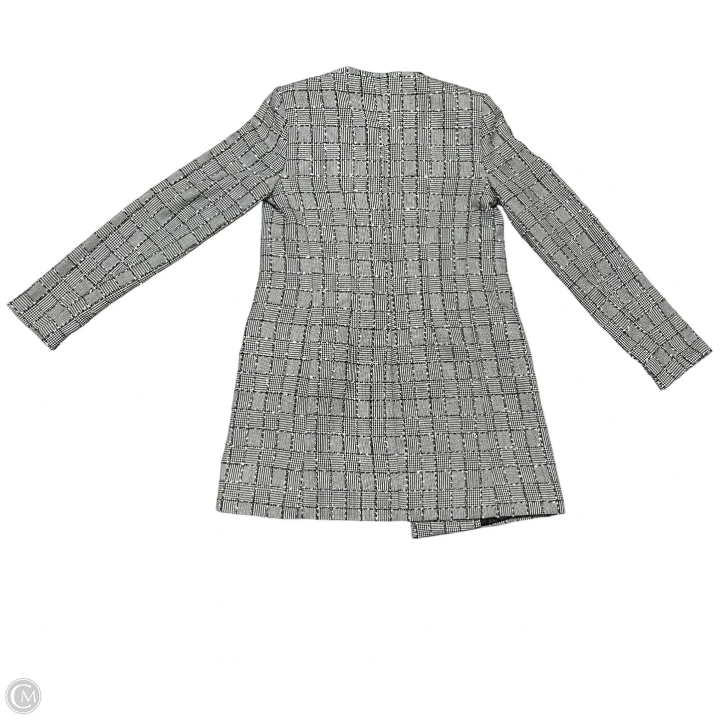 Blazer Designer By Karl Lagerfeld In Black & White, Size: Xs