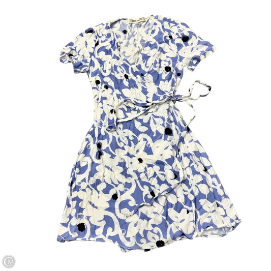 Dress Designer By Diane Von Furstenberg In Blue & White, Size: M