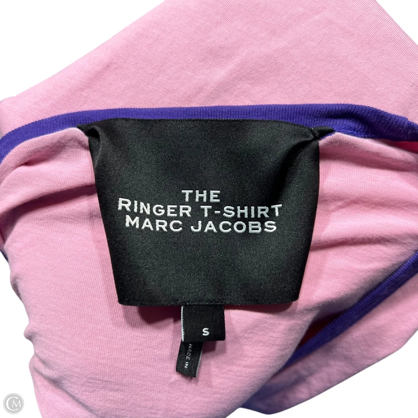 Top Short Sleeve Designer By Marc By Marc Jacobs In Pink & Purple, Size: S