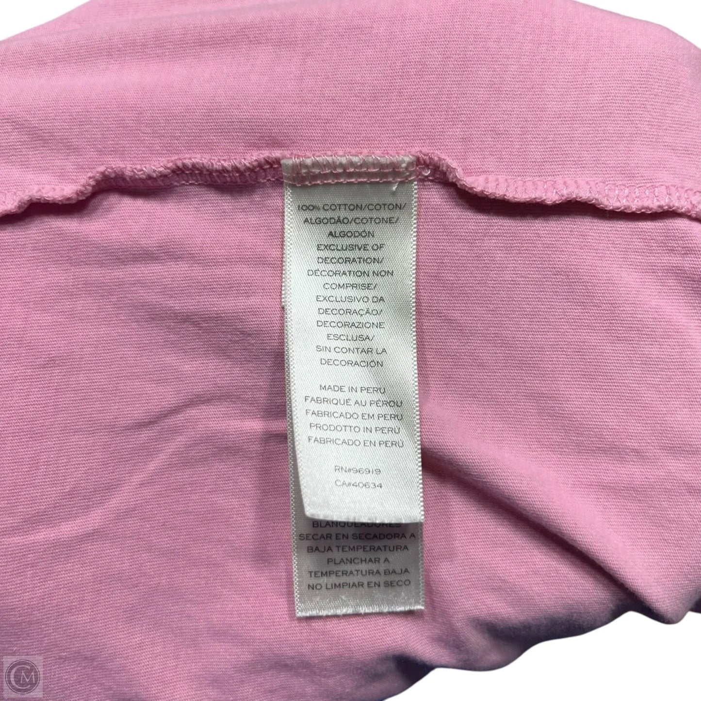 Top Short Sleeve Designer By Marc By Marc Jacobs In Pink & Purple, Size: S