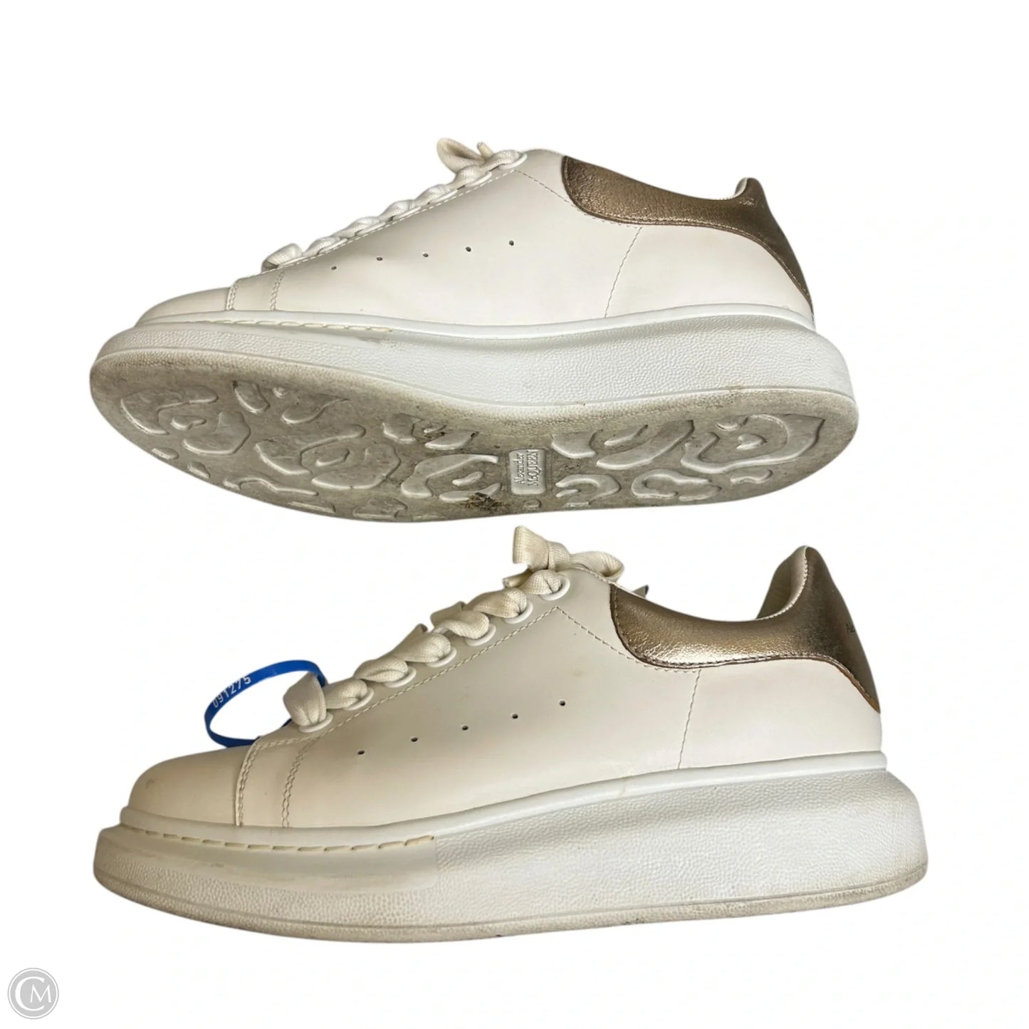 Shoes Luxury Designer By Alexander Mcqueen In Brown & White, Size: 7