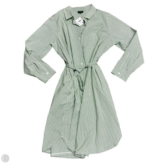Dress Casual Midi By J. Jill In Green & White, Size: Xl