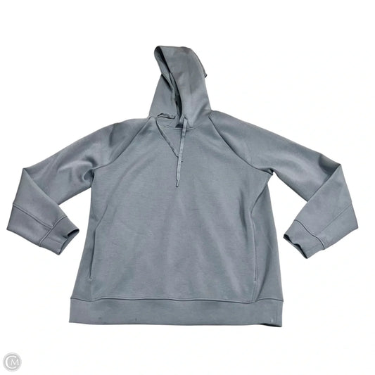 Athletic Sweatshirt Hoodie By Lululemon In Grey, Size: S