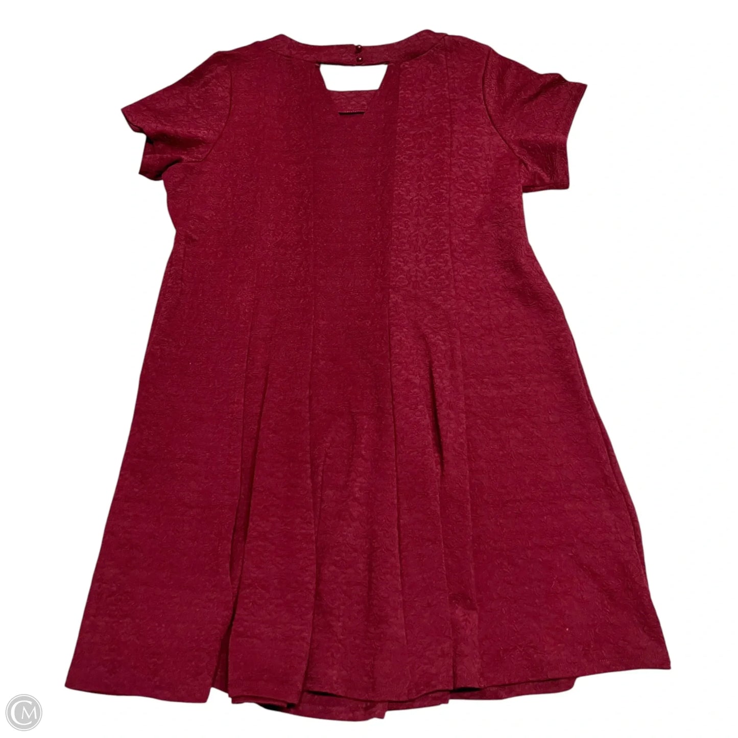 Dress Party Midi By Avenue In Maroon, Size: 4x