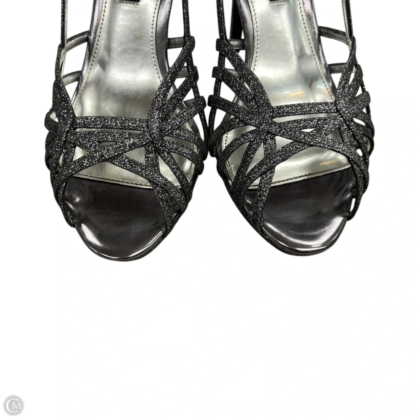 Shoes Heels Stiletto By Nina In Silver, Size: 9