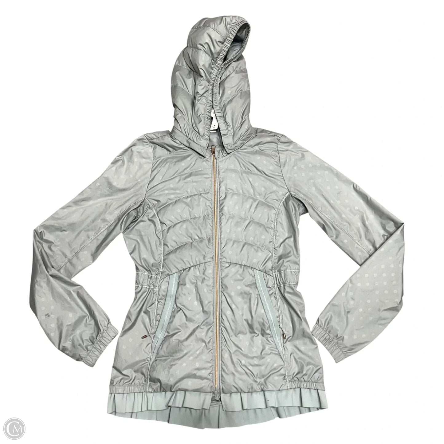Athletic Jacket By Lululemon In Grey, Size: S