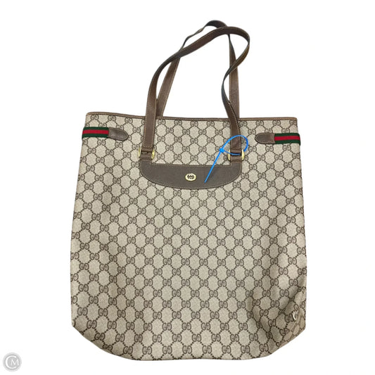 Tote Luxury Designer By Gucci, Size: Large