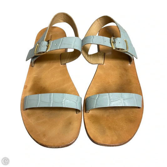 Sandals Designer By Mansur Gavriel In Blue, Size: 6.5