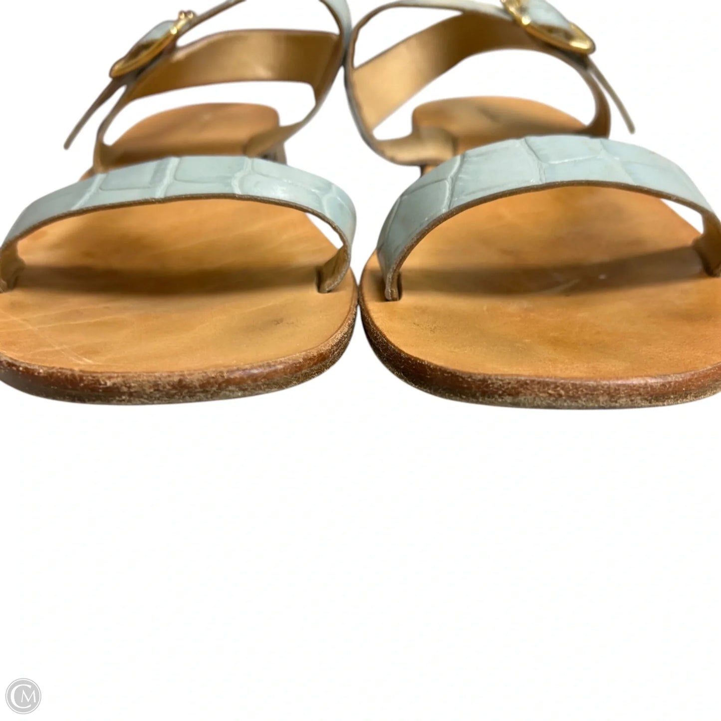 Sandals Designer By Mansur Gavriel In Blue, Size: 6.5