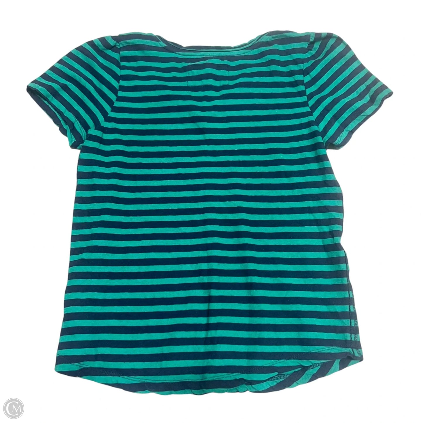 Top Short Sleeve Basic By Anthropologie In Blue & Green, Size: Xs