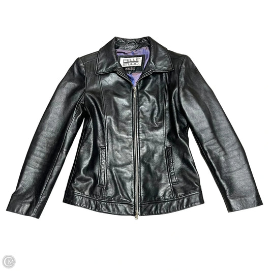 Jacket Leather By Wilsons Leather In Black, Size: M