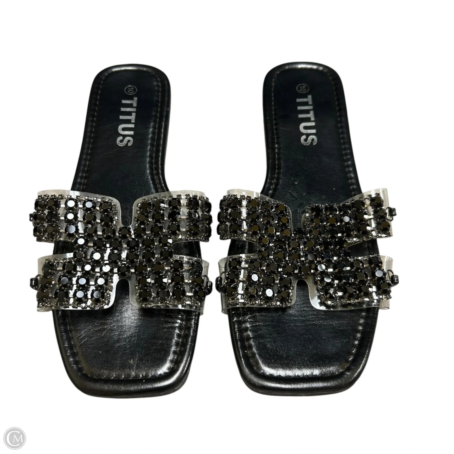 Sandals Flats By Titus In Black, Size: 10