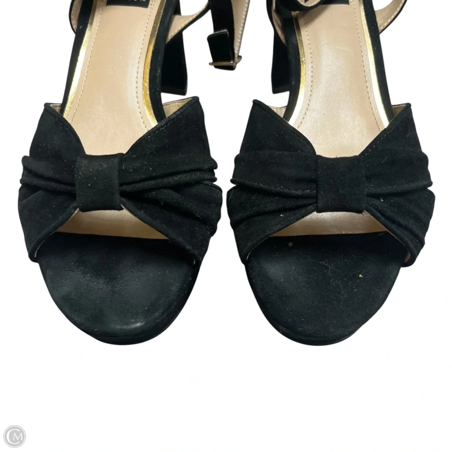 Sandals Heels Block By White House Black Market In Black, Size: 6.5
