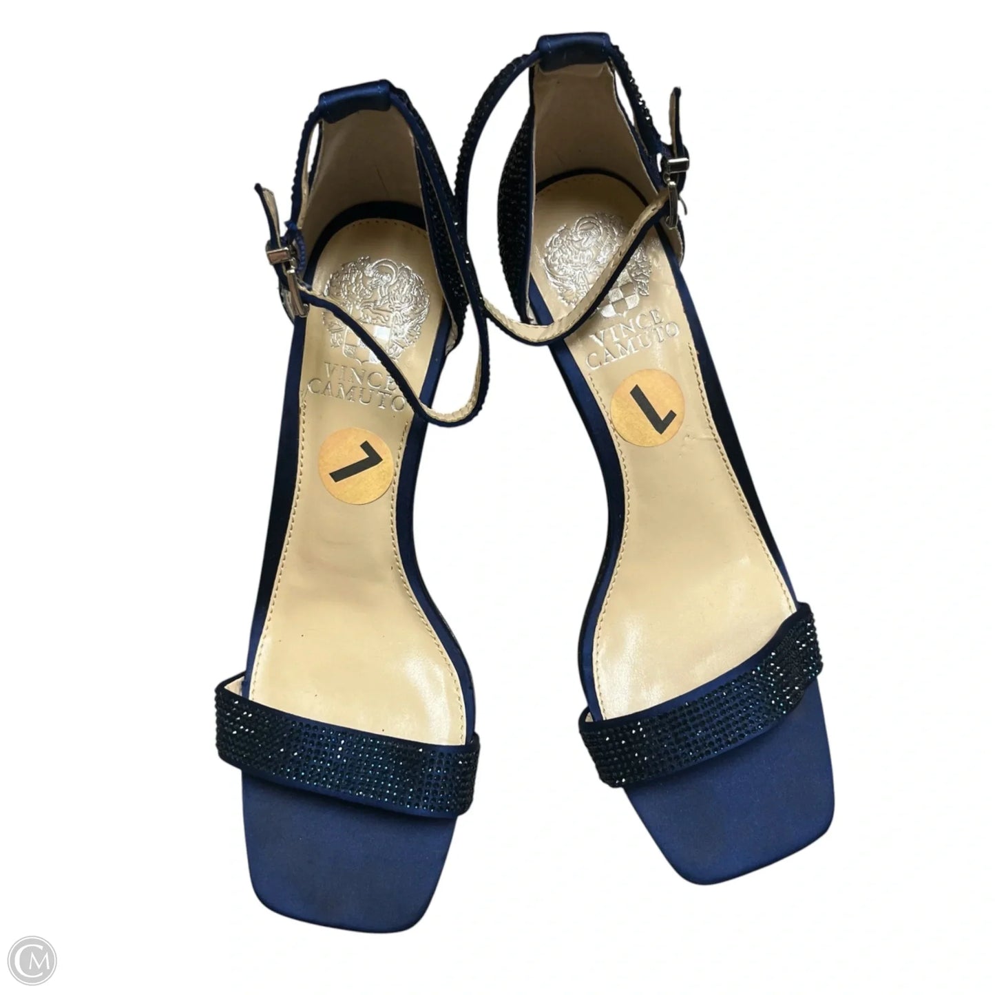 Sandals Heels Block By Vince Camuto In Blue, Size: 7