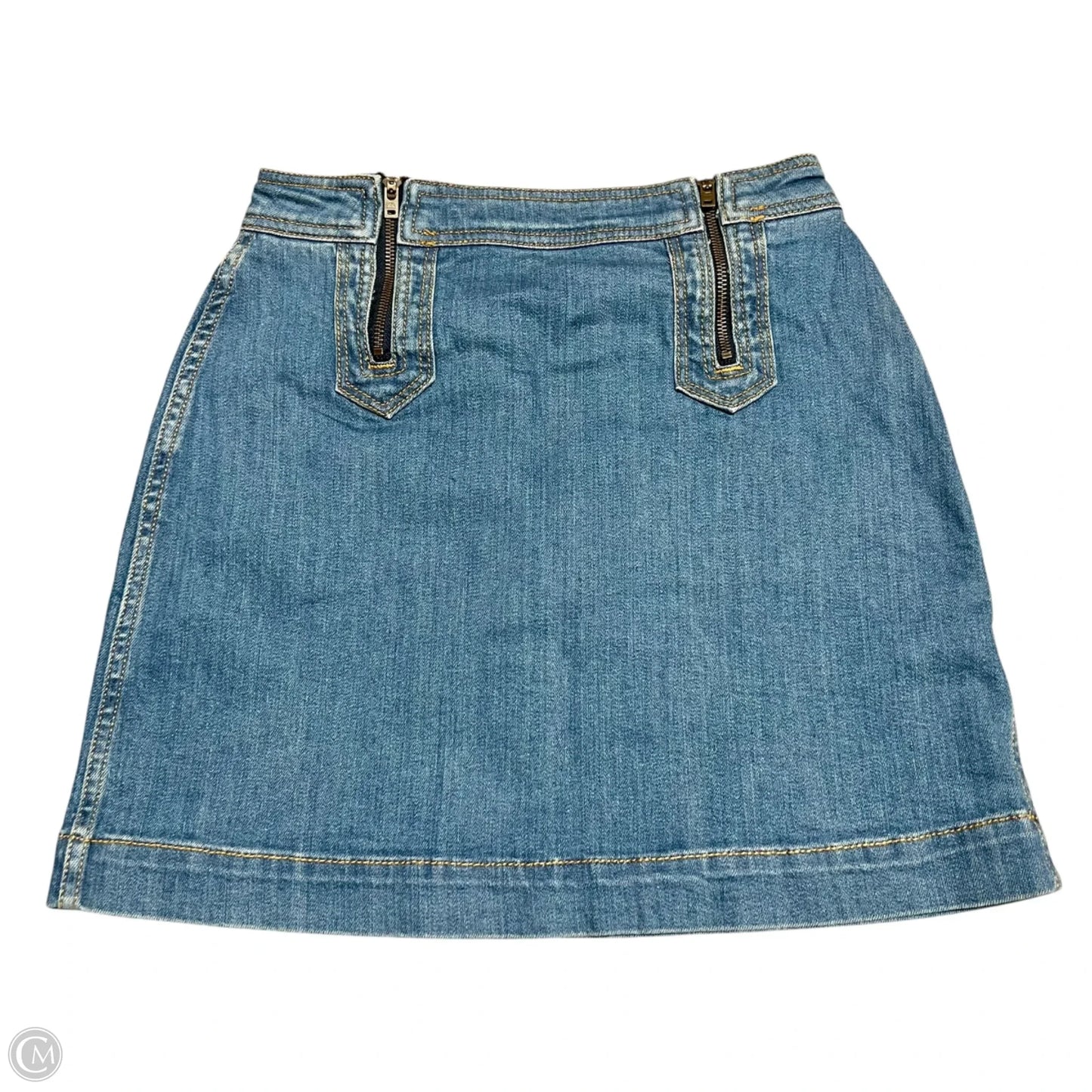 Skirt Mini & Short By Pilcro In Blue Denim, Size: 6