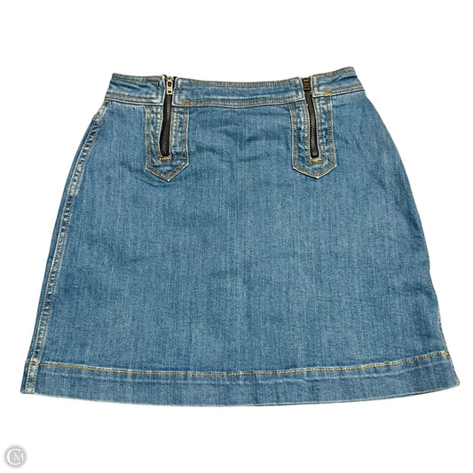Skirt Mini & Short By Pilcro In Blue Denim, Size: 6