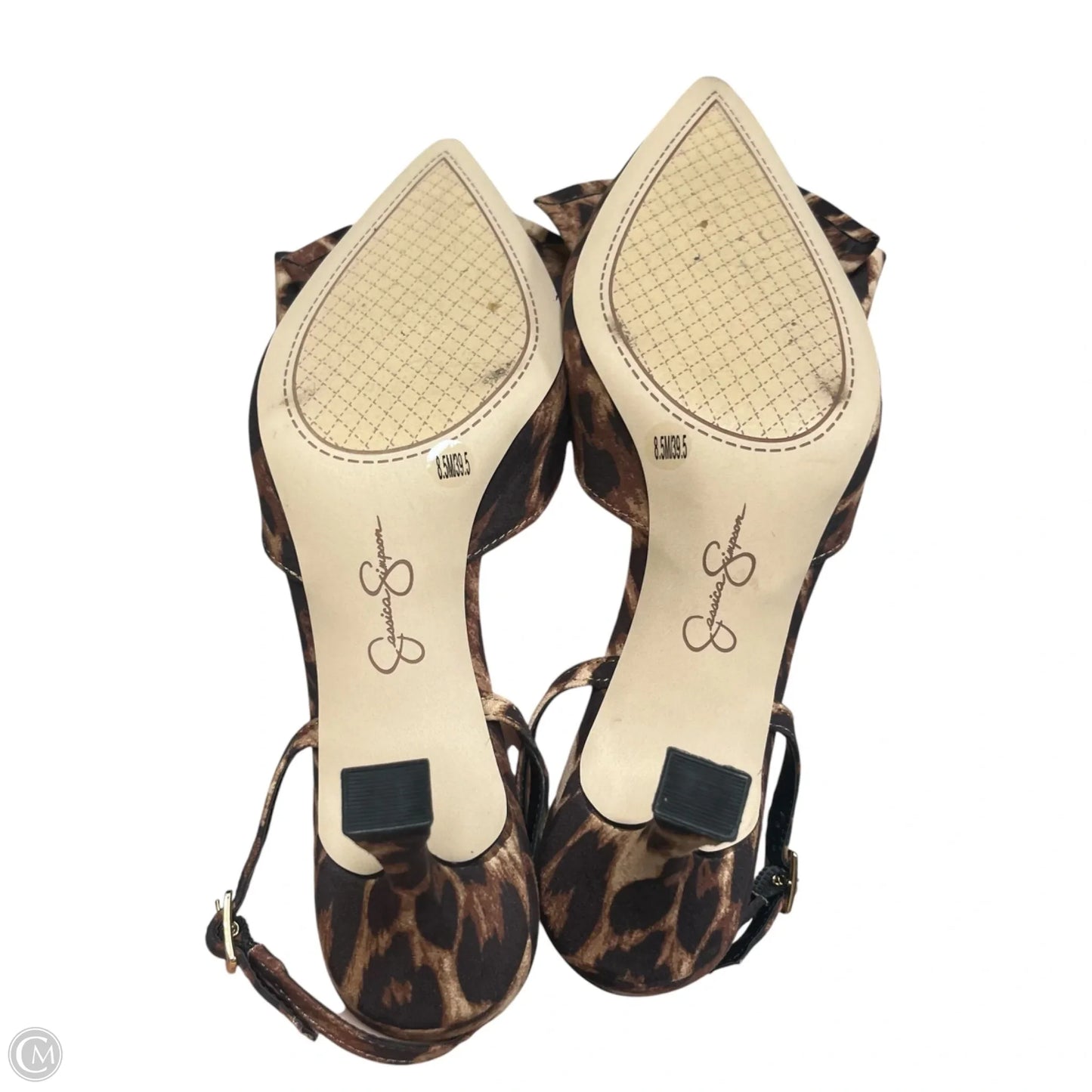 Shoes Heels Kitten By Jessica Simpson In Animal Print, Size: 8.5