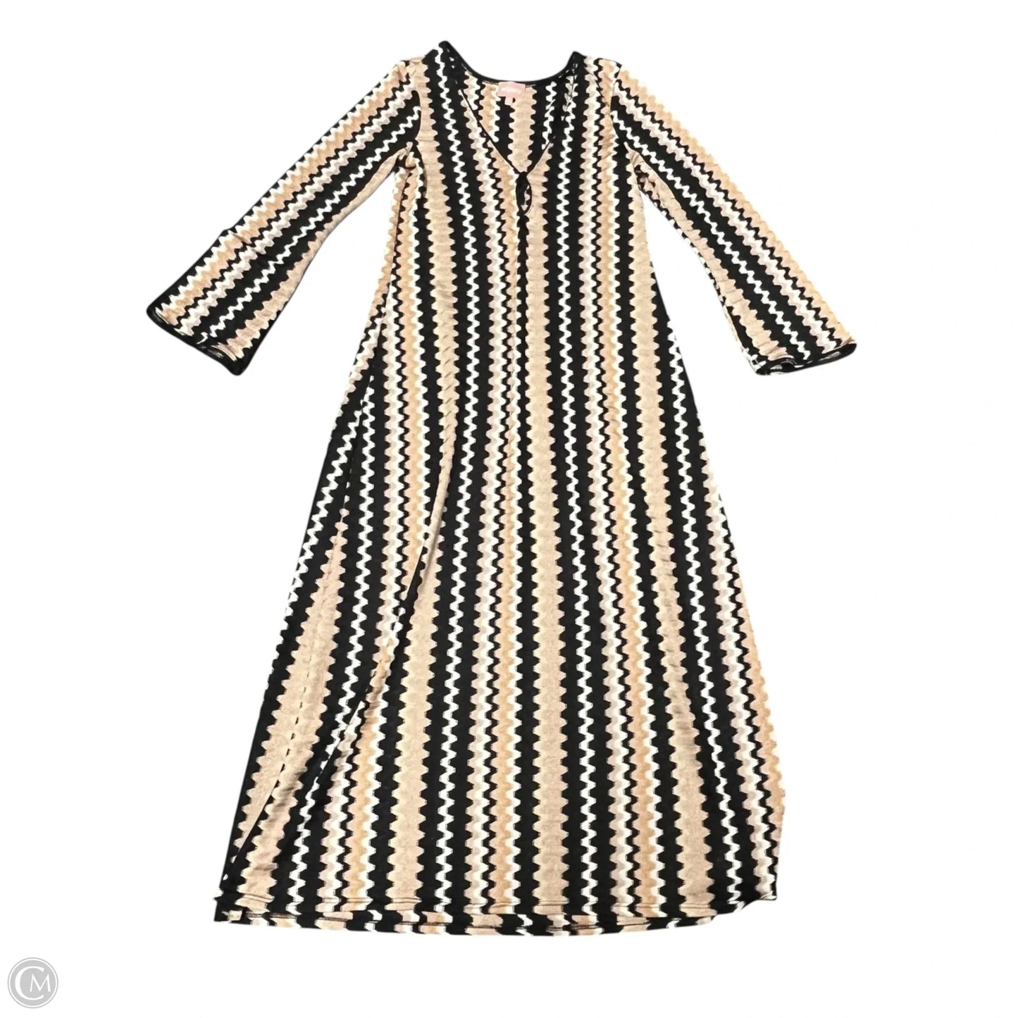 Dress Casual Maxi By Show Me Your Mumu In Black & Tan, Size: Xl