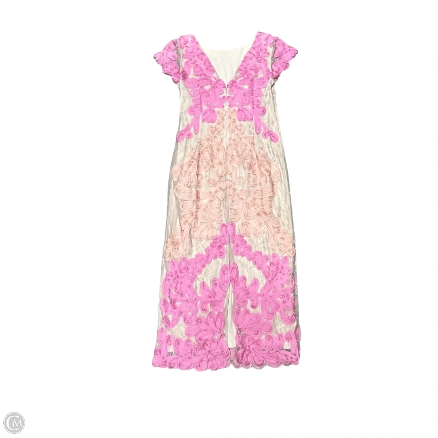 Dress Party Long By Js Collections In Orange & Pink, Size: M
