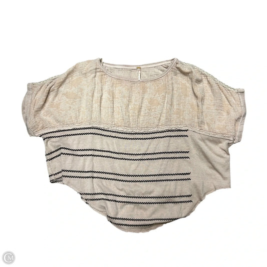 Top Short Sleeve By Free People In Tan, Size: S