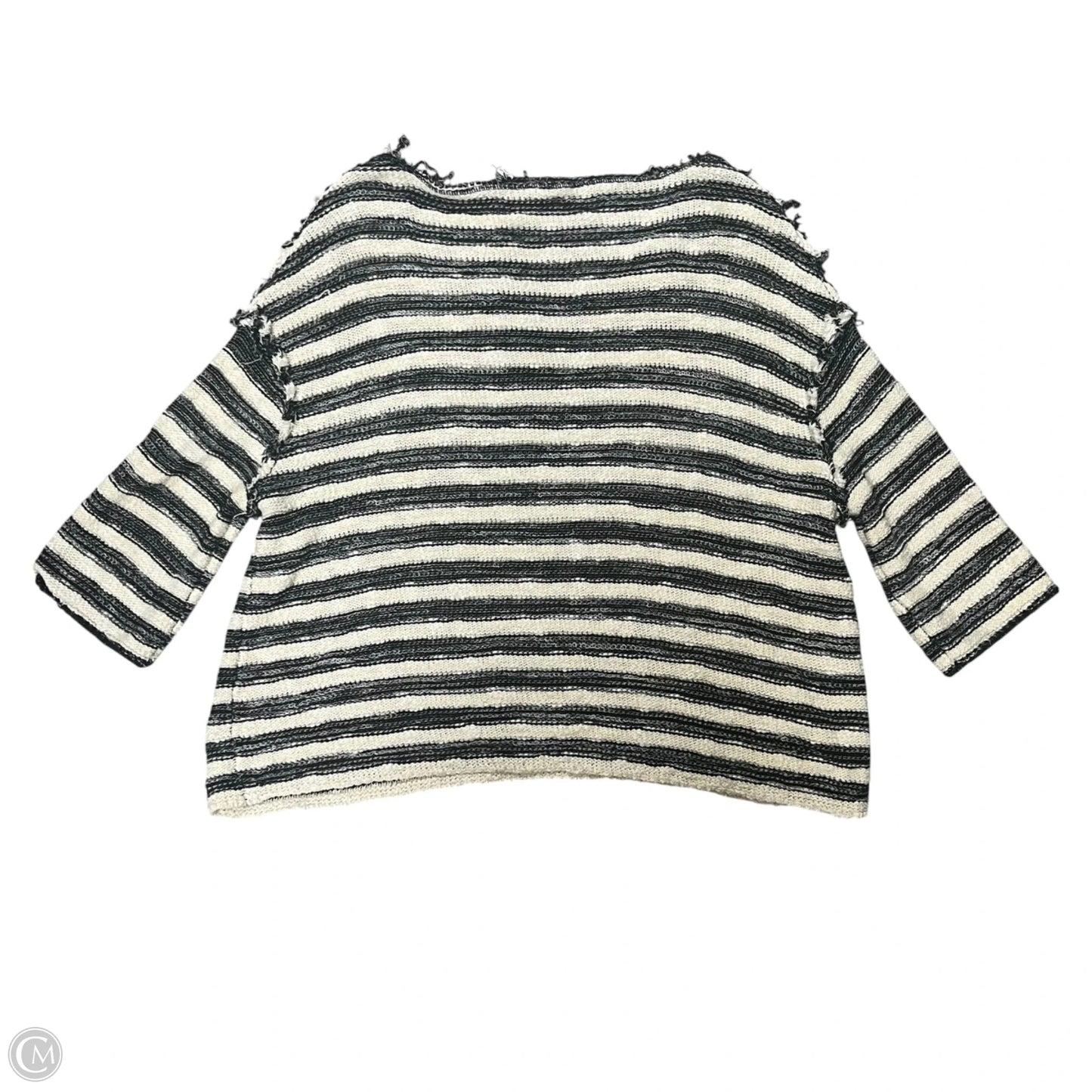 Sweater By Free People In Black & Cream, Size: L