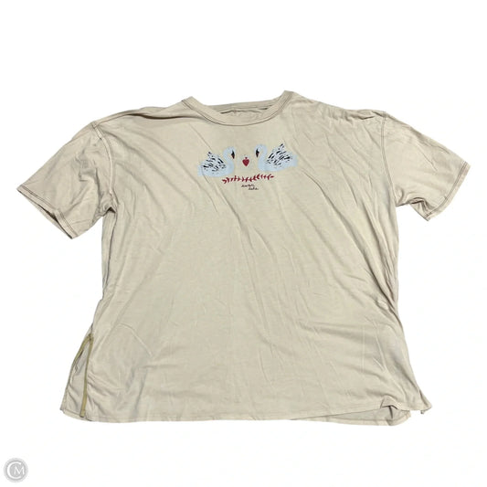 Top Short Sleeve By We The Free In Tan, Size: Xl