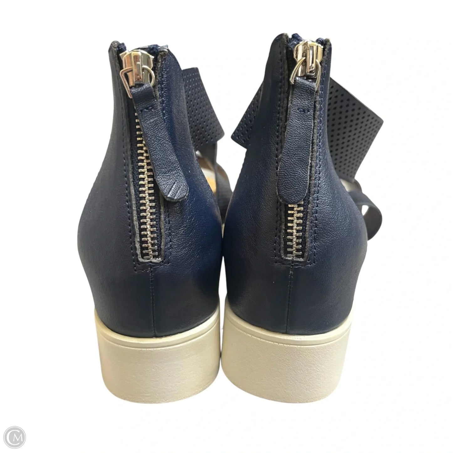 Sandals Heels Wedge By Steven In Blue, Size: 10