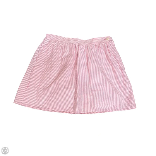 Skirt Designer By Lilly Pulitzer In Pink & White, Size: L