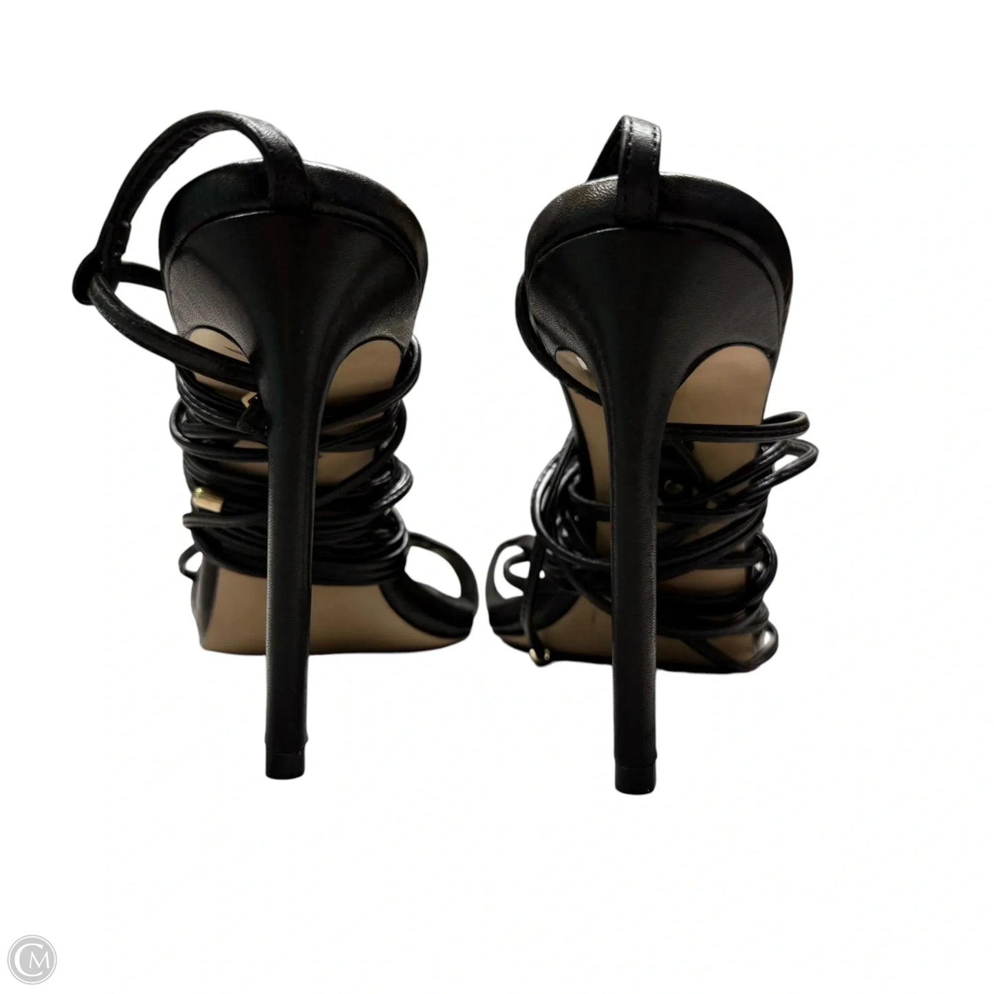 Sandals Heels Stiletto By Schutz In Black, Size: 10
