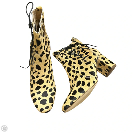 Boots Ankle Heels By Matisse In Animal Print, Size: 8