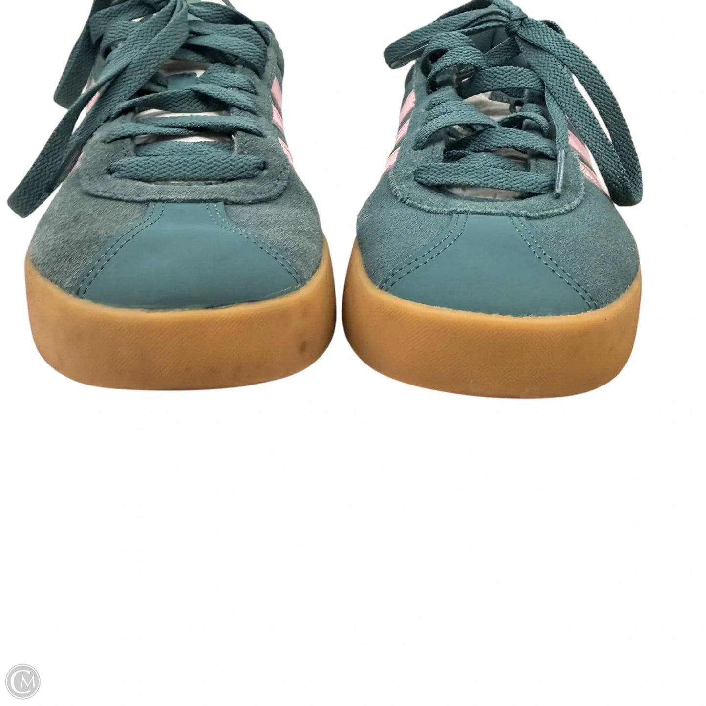 Shoes Sneakers By Adidas In Green & Pink, Size: 7