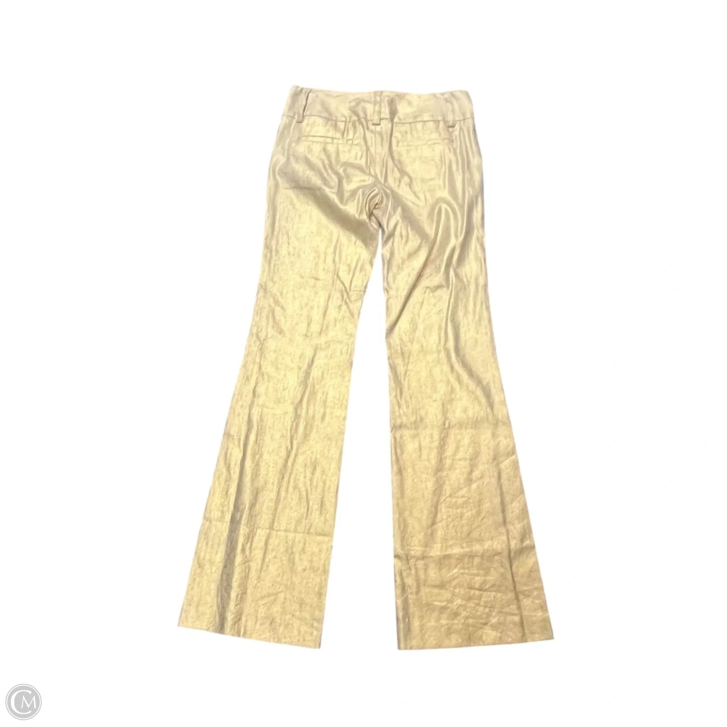 Pants Designer By Alice + Olivia In Gold, Size: 4