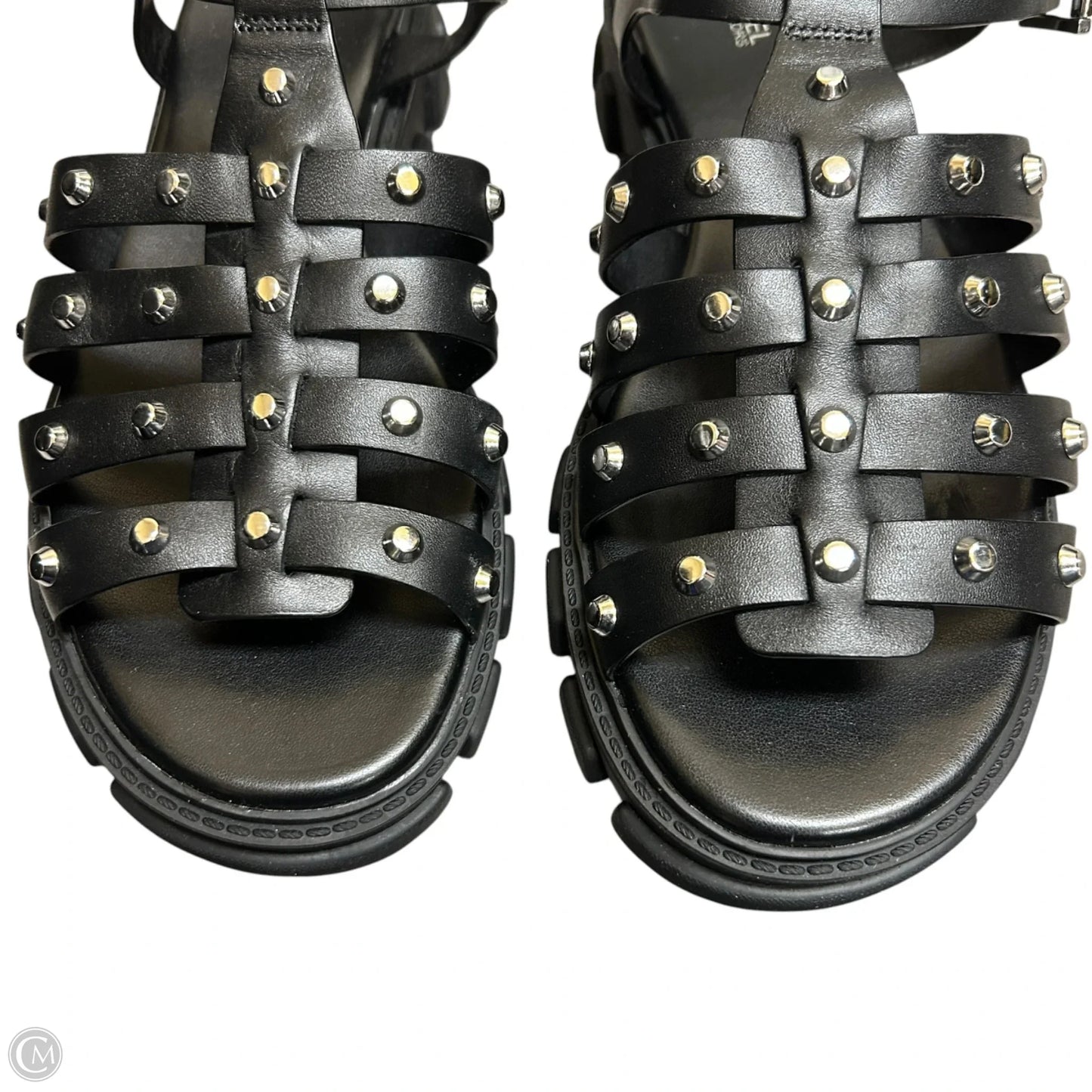 Sandals Flats By Michael By Michael Kors In Black, Size: 10