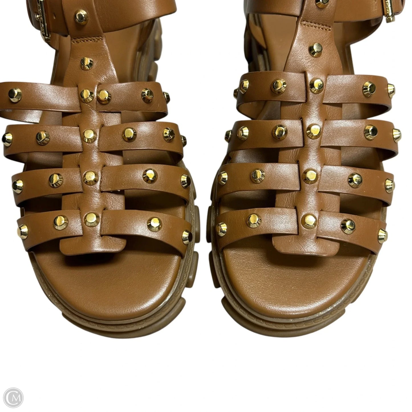 Sandals Flats By Michael By Michael Kors In Brown, Size: 10