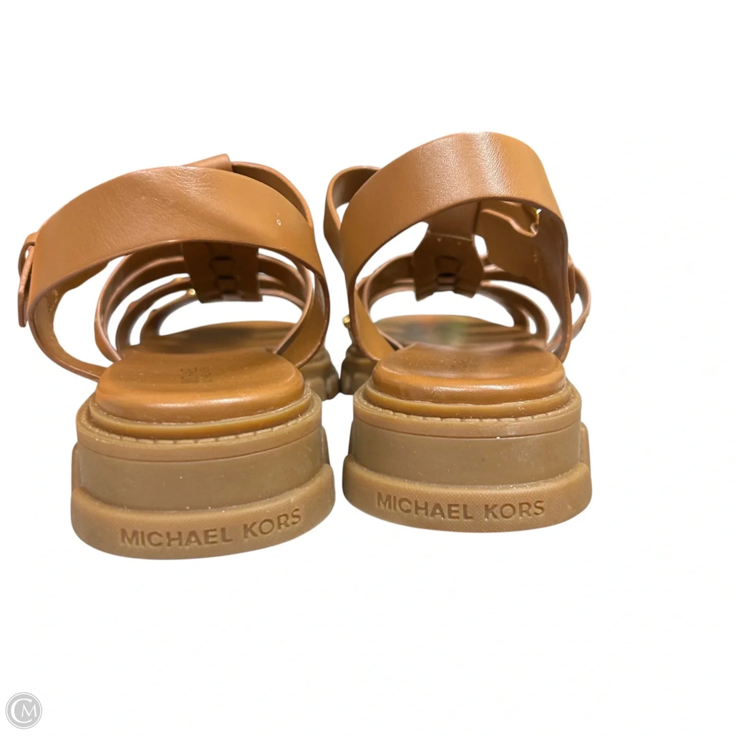 Sandals Flats By Michael By Michael Kors In Brown, Size: 10