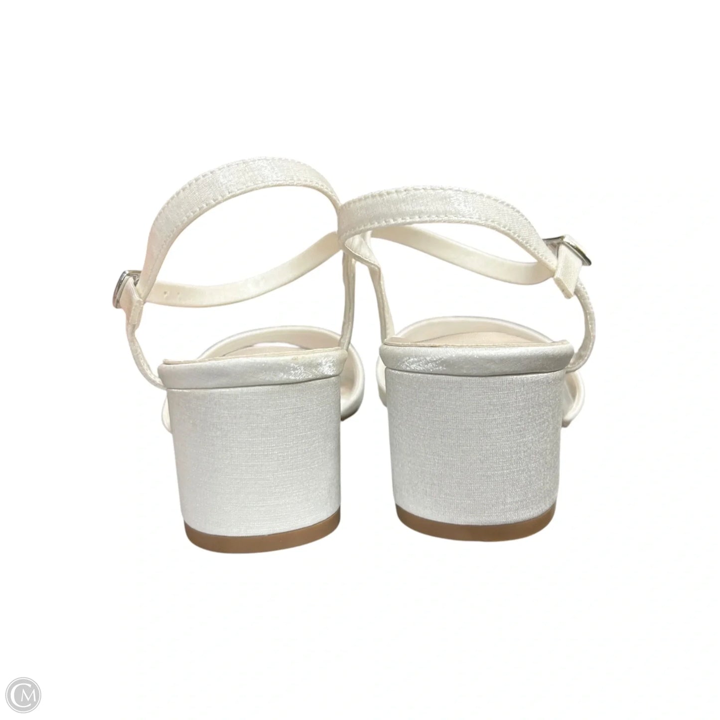 Sandals Heels Block By Db Studio In White, Size: 7.5w